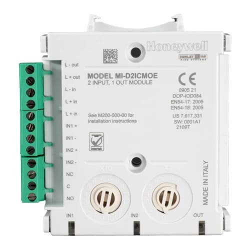 Honeywell MI-D2ICMOE Adreslenebilir Çift Giriş Çift Çıkış Modülü – İzolatörlü I/O Kontrol Modülü - Honeywell Yangın